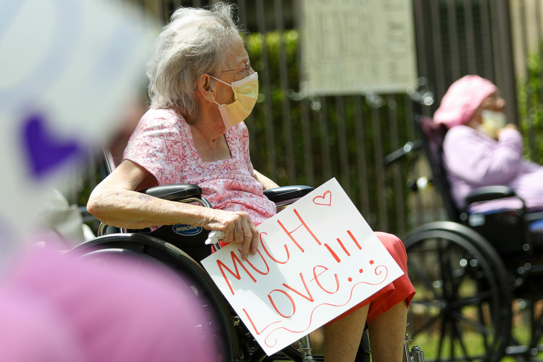 Car parade for Oak Park Nursing Home and Independent Living Community residents